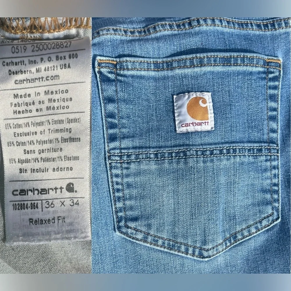 - Carhartt 36x34 Rugged Flex Straight Leg Jeans! EUC!